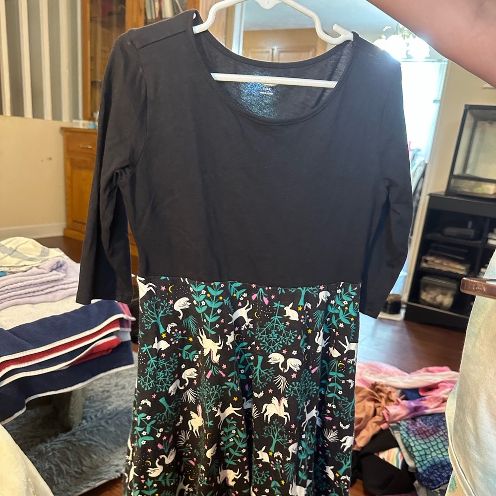 Old Navy Black Dress with Multicolor Accents